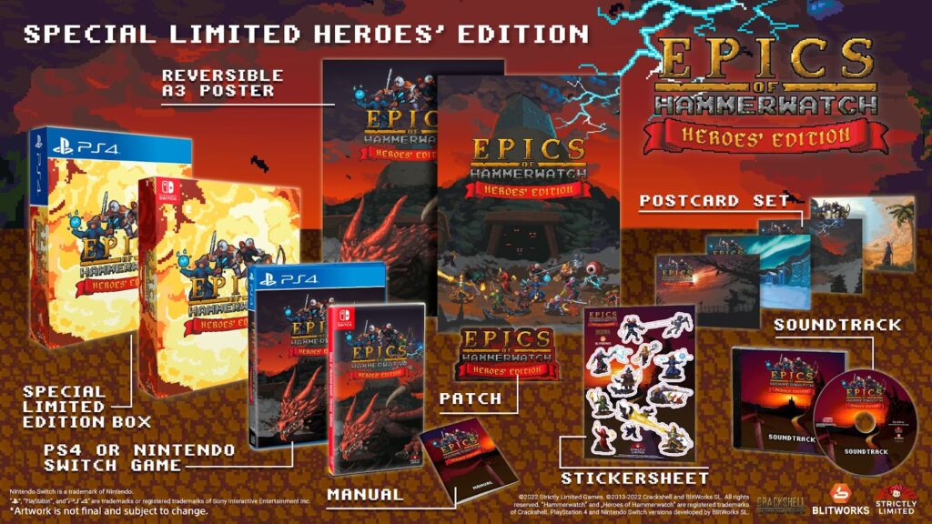Epopee di Hammerwatch: Heroes Collection (PS4/Switch) nuove emozionanti collezioni